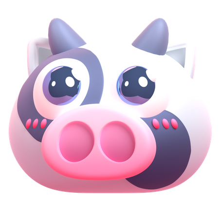 Cow  3D Icon