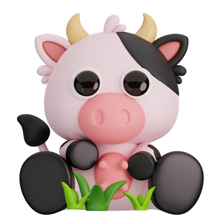 Cow  3D Icon