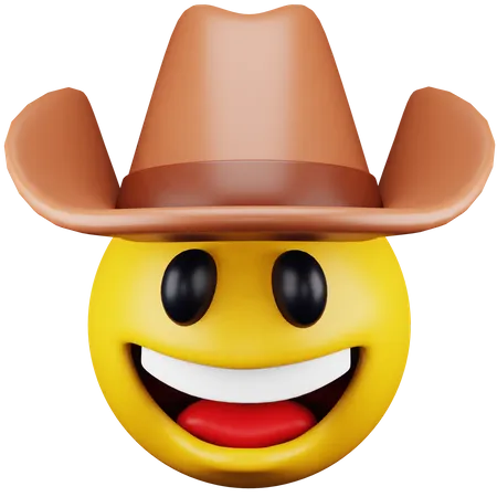 Cowboy Emoji  3D Icon