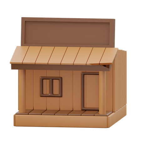 Cowboy Saloon  3D Icon