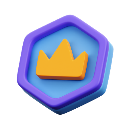 Emblema da coroa  3D Icon