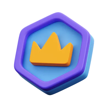 Emblema da coroa  3D Icon