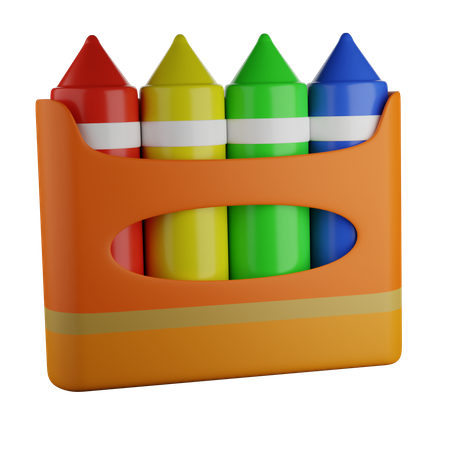 Couleur des crayons  3D Illustration