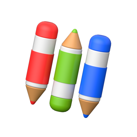 Crayon de couleur  3D Icon