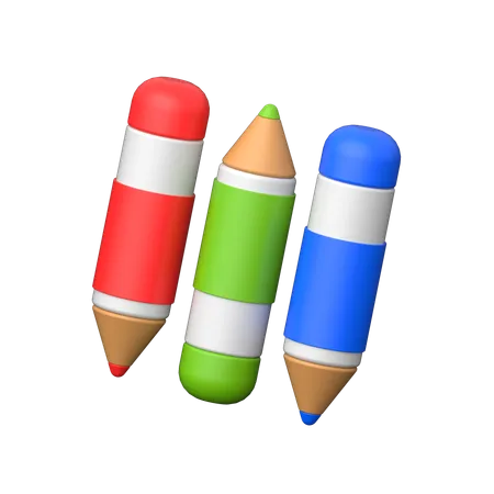 Crayon de couleur  3D Icon