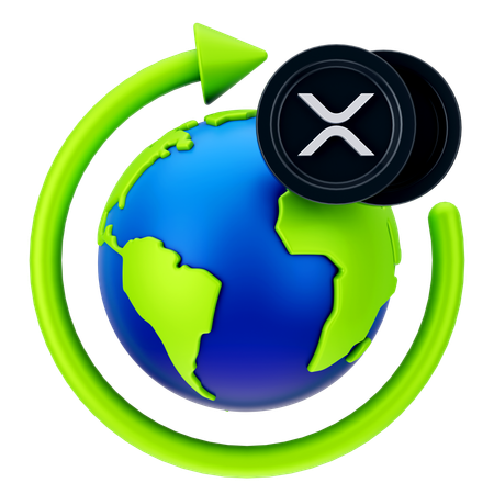 Crecimiento de onda expansiva global  3D Icon