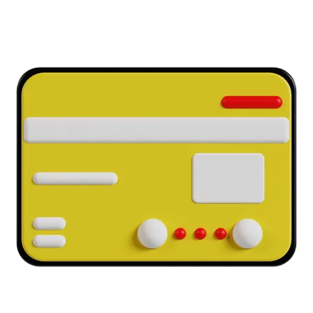 Credit Card  3D Icon