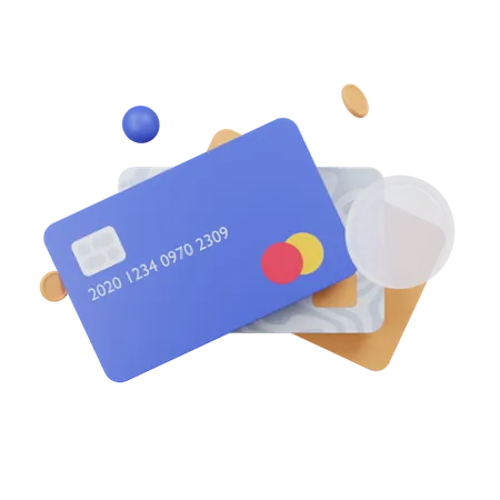 Credit Card  3D Illustration