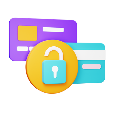 Credit Card Security  3D Icon