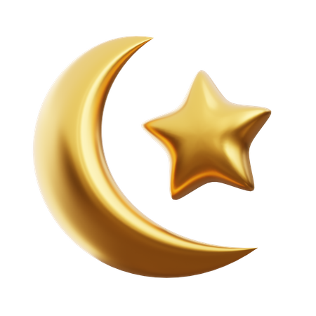 Crescent Moon  3D Icon