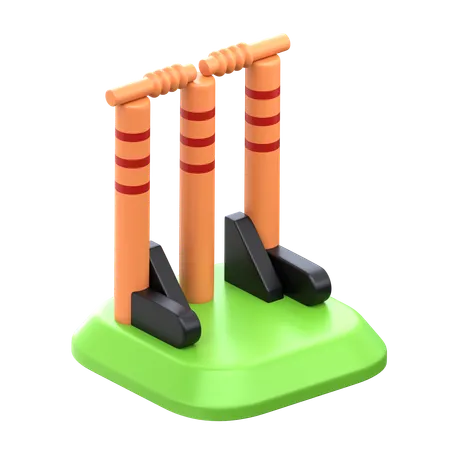 Cricket Stump  3D Icon