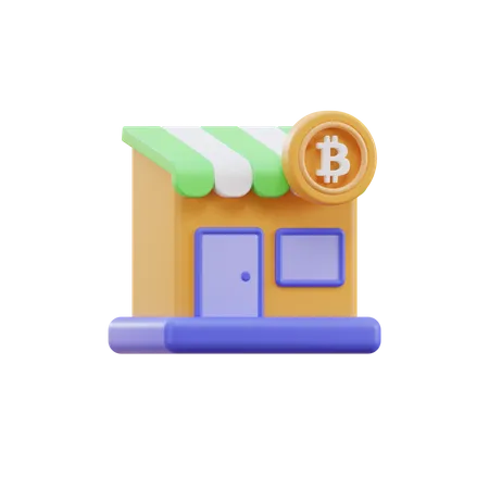 Mercado criptográfico  3D Illustration