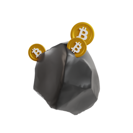 Minería criptográfica  3D Icon