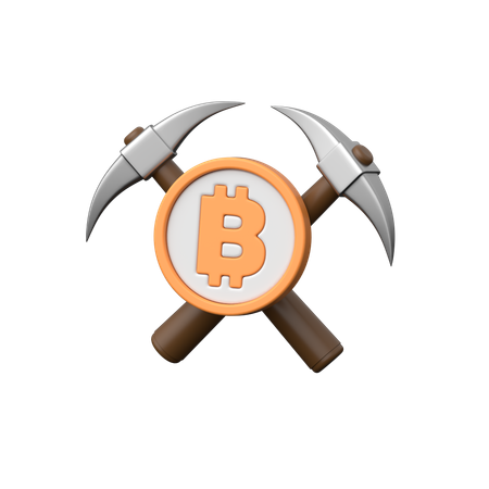 Minería criptográfica  3D Icon