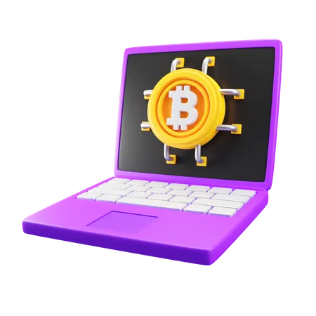 Minería criptográfica  3D Icon