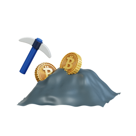 Minería criptográfica  3D Icon