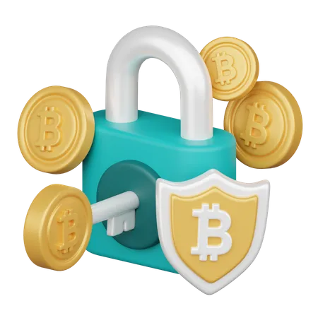 Segurança criptográfica  3D Icon