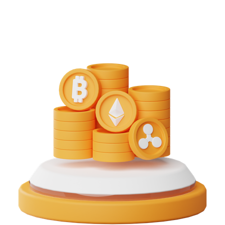 Criptomoneda  3D Icon