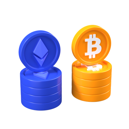 Criptomoneda  3D Icon