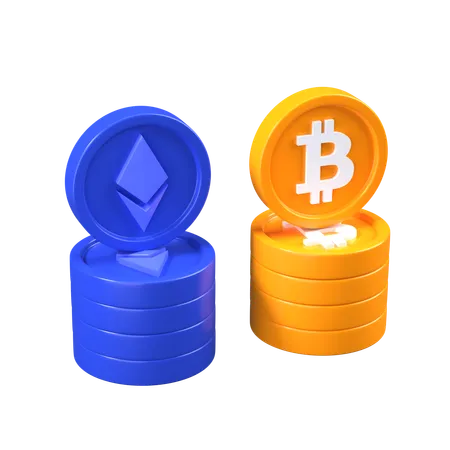 Criptomoneda  3D Icon