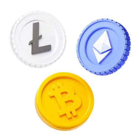 Criptomoneda  3D Icon