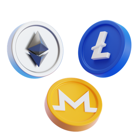 Criptomoneda  3D Icon