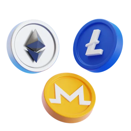 Criptomoneda  3D Icon