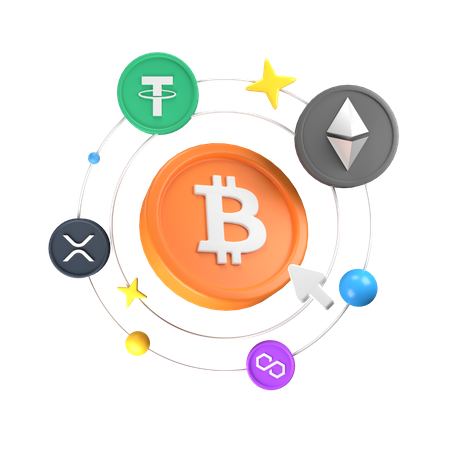 Criptomoneda  3D Icon