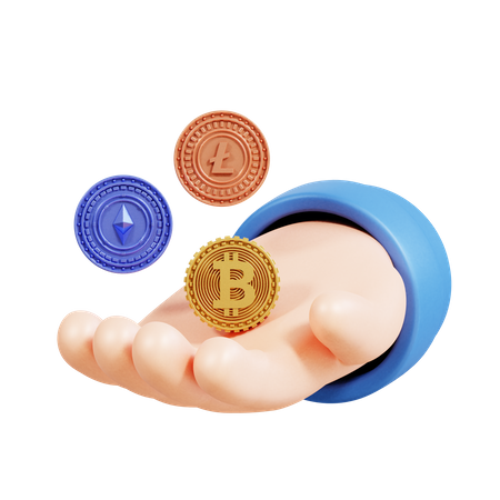 Criptomoneda  3D Icon