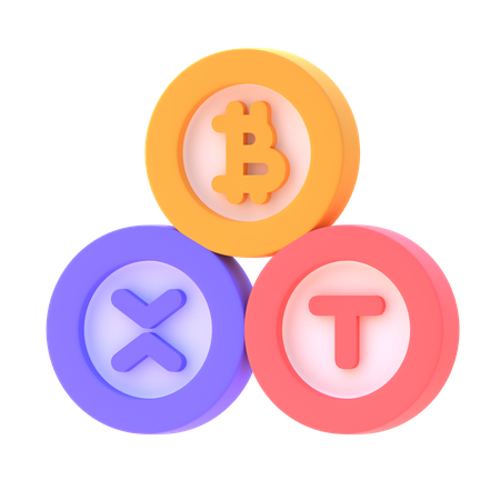 Criptomoneda  3D Icon