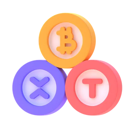 Criptomoneda  3D Icon