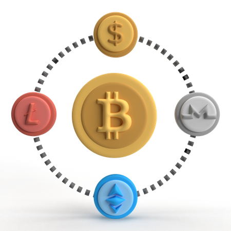 Criptomoneda  3D Icon