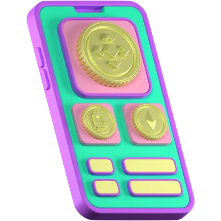 Criptomoneda  3D Icon