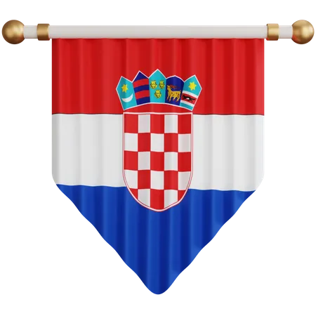 Croatia Flag  3D Icon