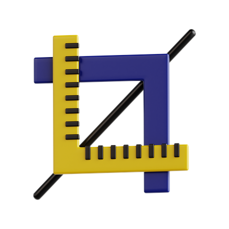 Crop Tool  3D Icon