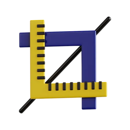 Crop Tool  3D Icon