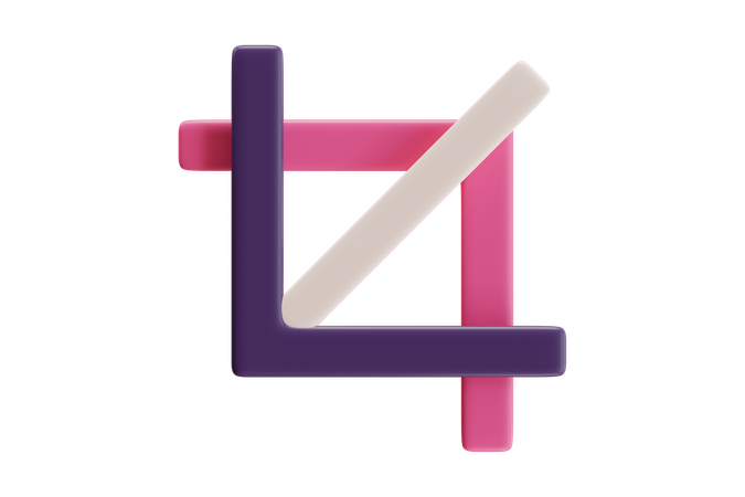 Crop Tool Box  3D Icon