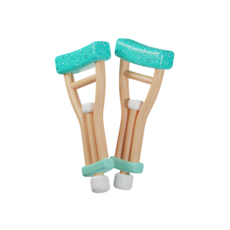 Crutches  3D Icon