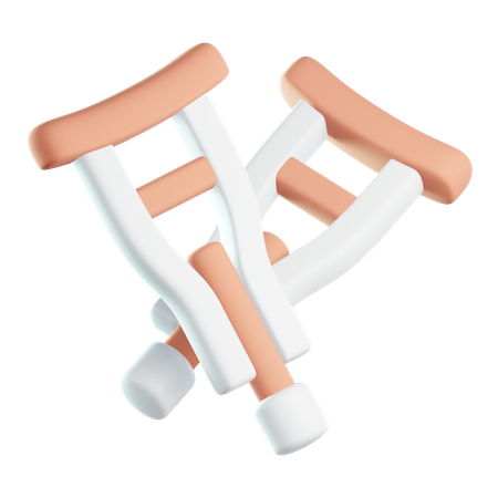 Crutches  3D Icon