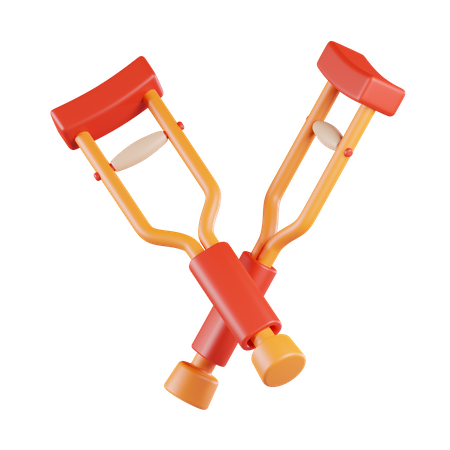 Crutches  3D Icon