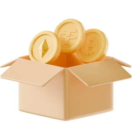 Crypto Box  3D Icon