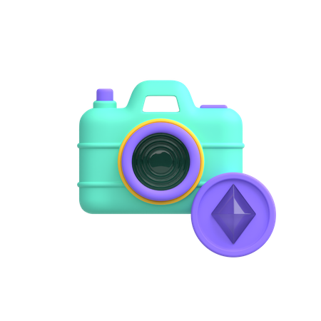 Crypto Camera  3D Illustration