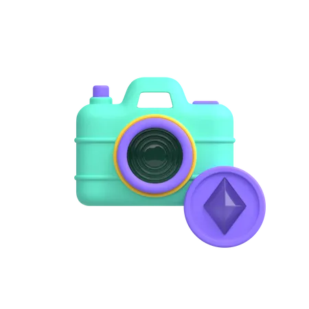 Crypto Camera  3D Illustration