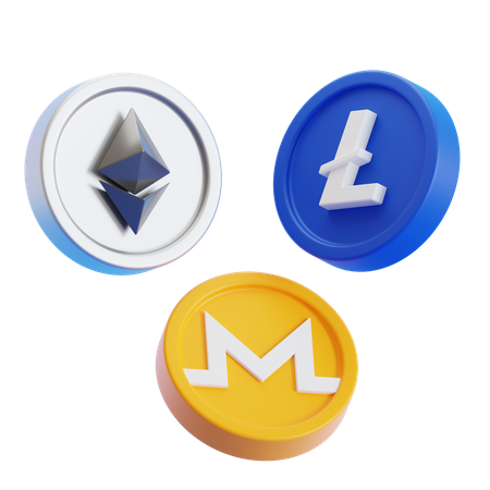 Cryptocurrency  3D Icon