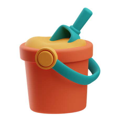 Cubo de arena  3D Icon