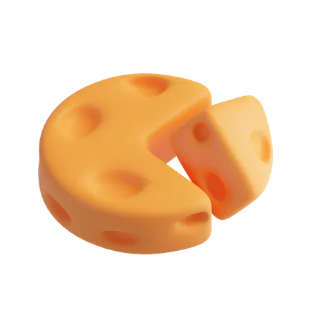 Cubo de queijo  3D Icon