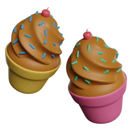 Cupcake  3D Icon