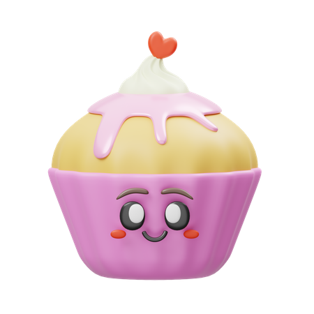 Cupcake  3D Illustration