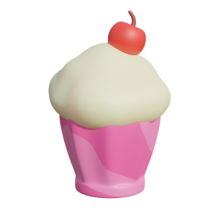 Cupcake  3D Illustration