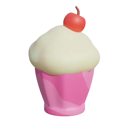 Cupcake  3D Illustration